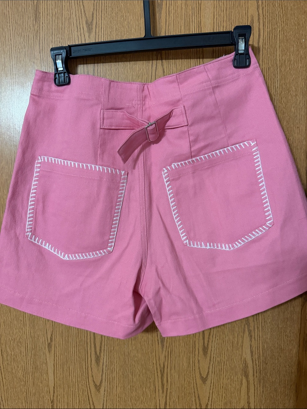 NWT Entro Pink Women's High-Waist Pocket Shorts - Picture 3 of 3